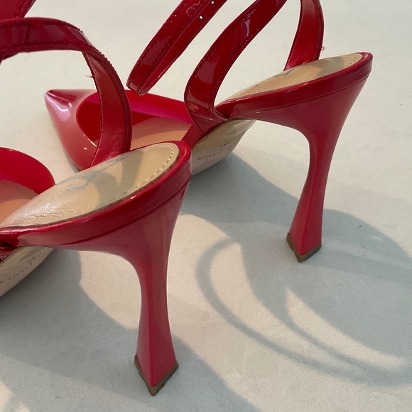 MARC FISHER LTD Serena Translucent Red Pump Size 7.5 Like New - Picture 4 of 12